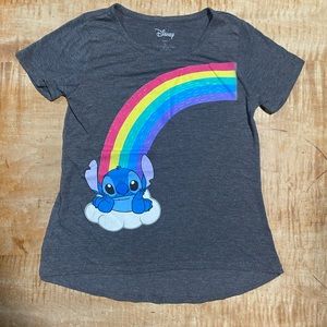 Disney girls size large (youth L - 14) Stitch on a cloud with rainbow
